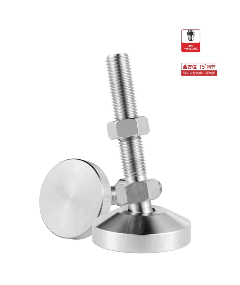 Heavy-Duty Unpadded Swivel Leveling Foot