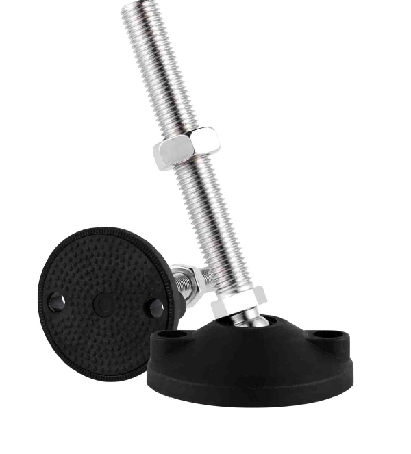Medium-Duty Locating-Hole Swivel Leveling Foot