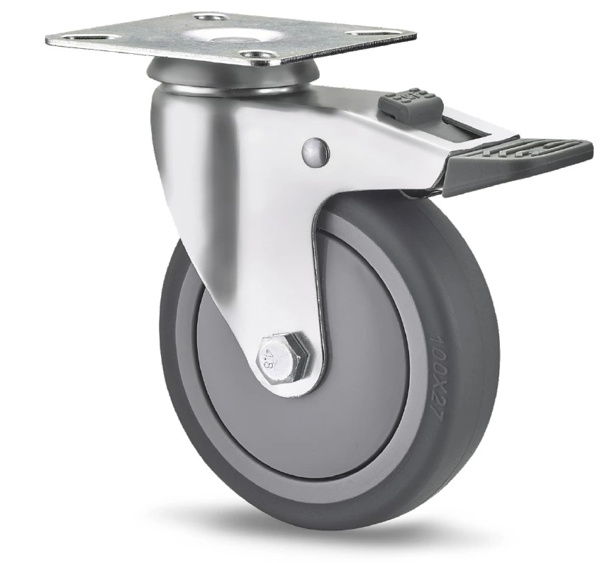 Light-Duty Single-Axle TPR Casters